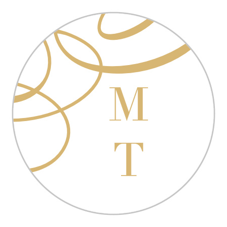 Timeless Swirls Wedding Stickers