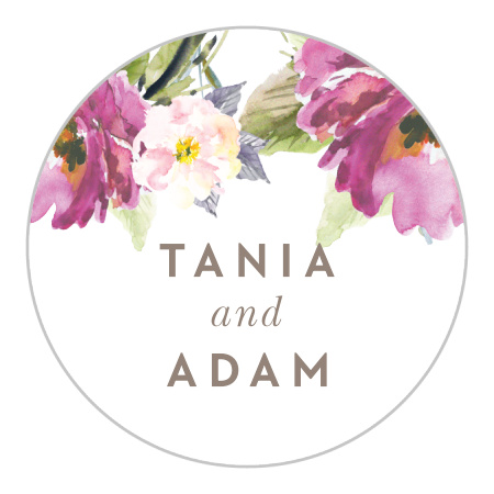 Simple Spring Wedding Stickers