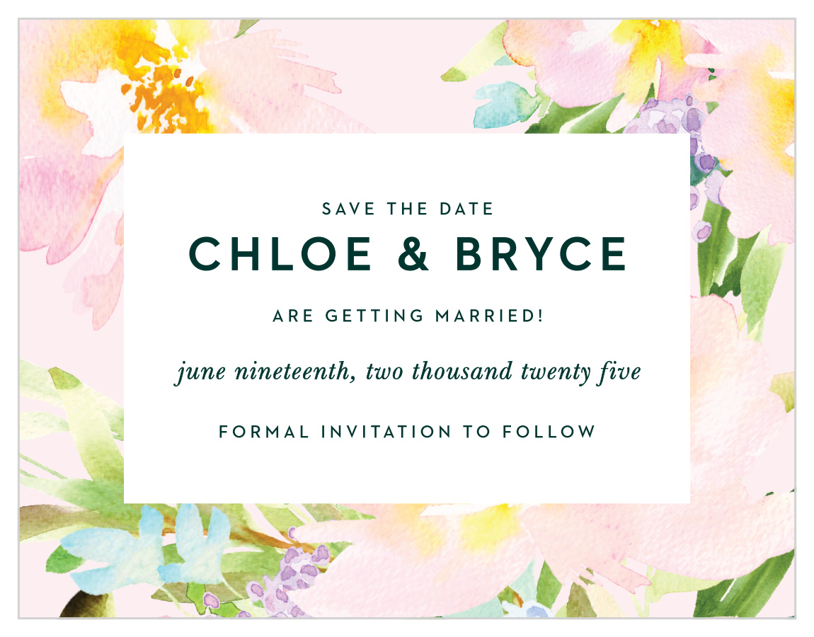 Citrus Flowers Save the Date Magnets