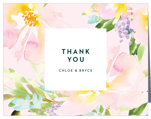 Citrus Flowers Wedding Thank You Cards