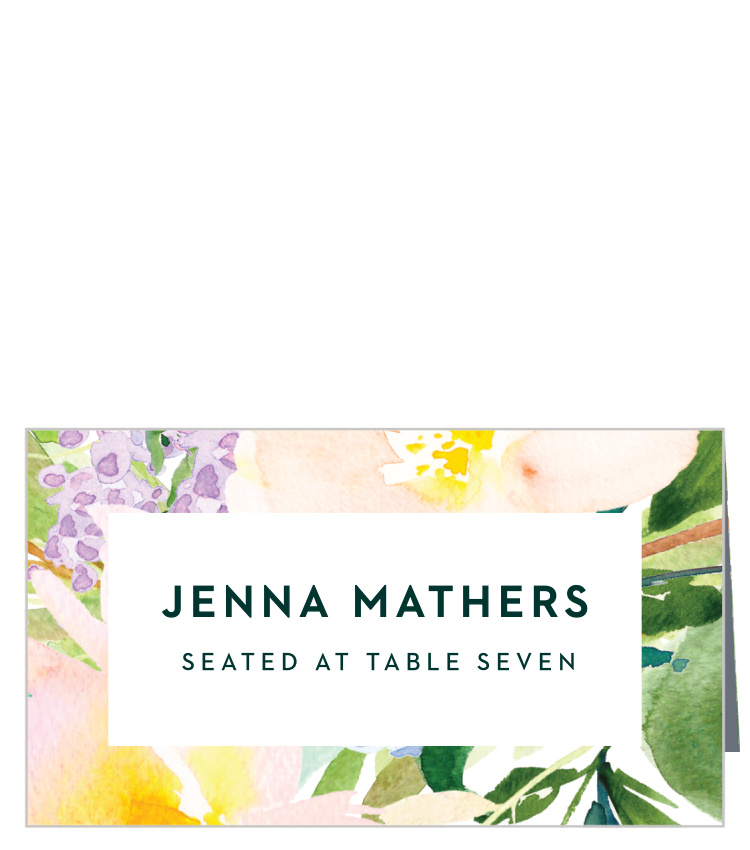 Citrus Flowers Place Cards