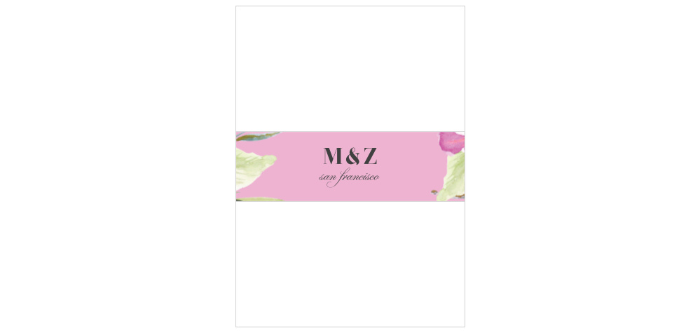 Luxe Roses Wedding Belly Bands