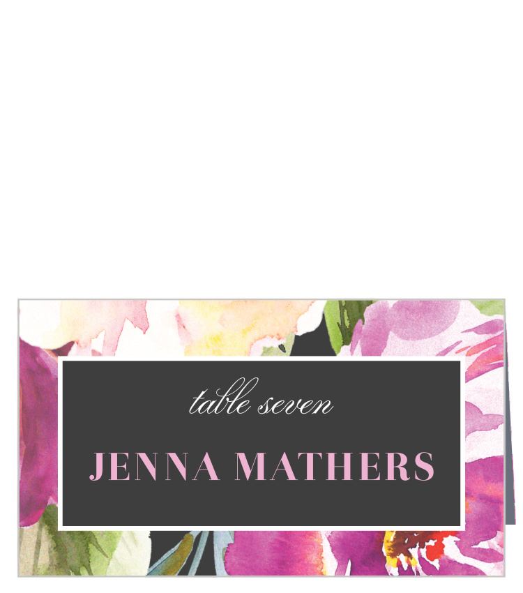 Luxe Roses Place Cards