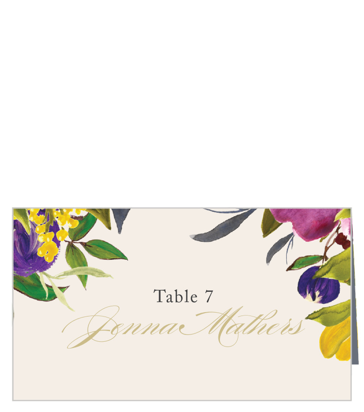 Regal Arrangement Place Cards