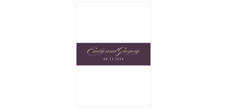 Regal Arrangement Wedding Belly Bands
