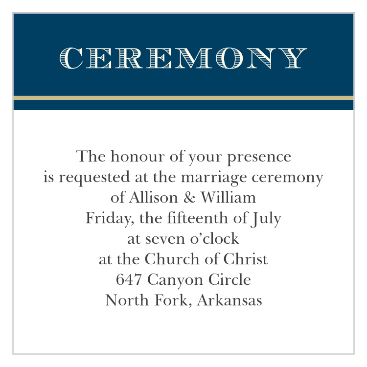 Photo Ribbon Ceremony Cards