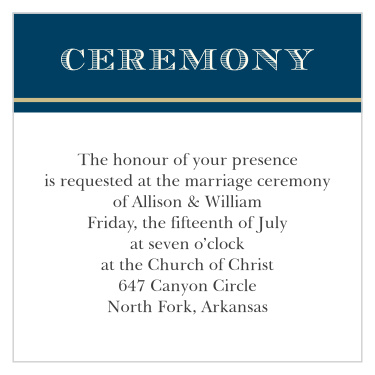 Photo Ribbon Ceremony Cards