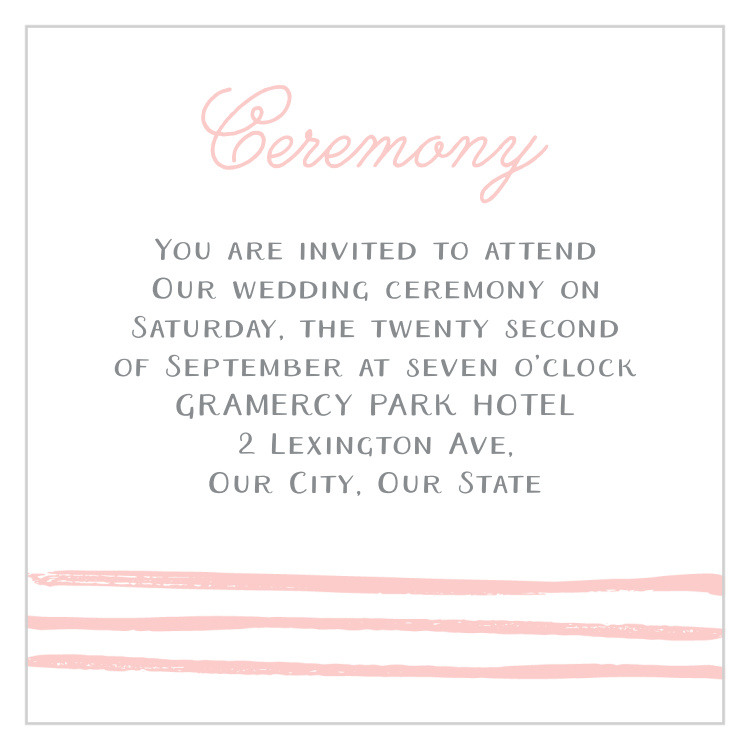 Rustic Doodle Ceremony Cards