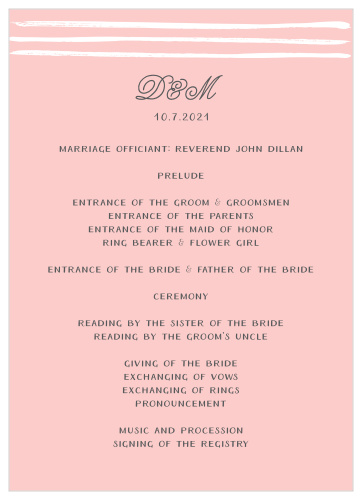 Rustic Doodle Wedding Programs