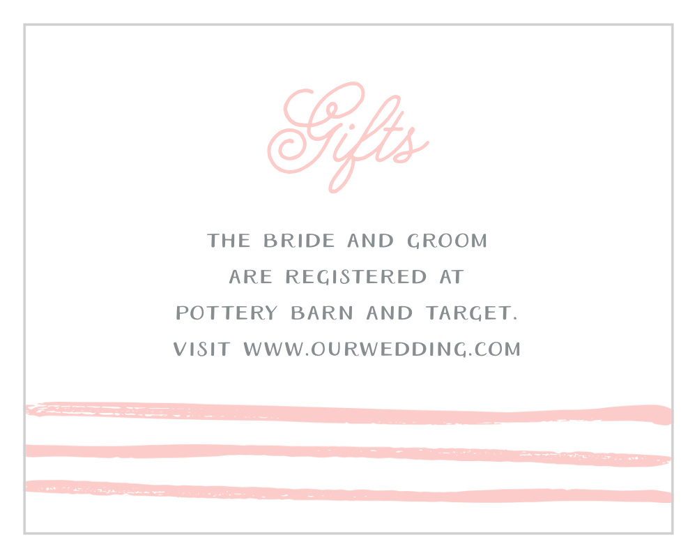 Rustic Doodle Registry Cards