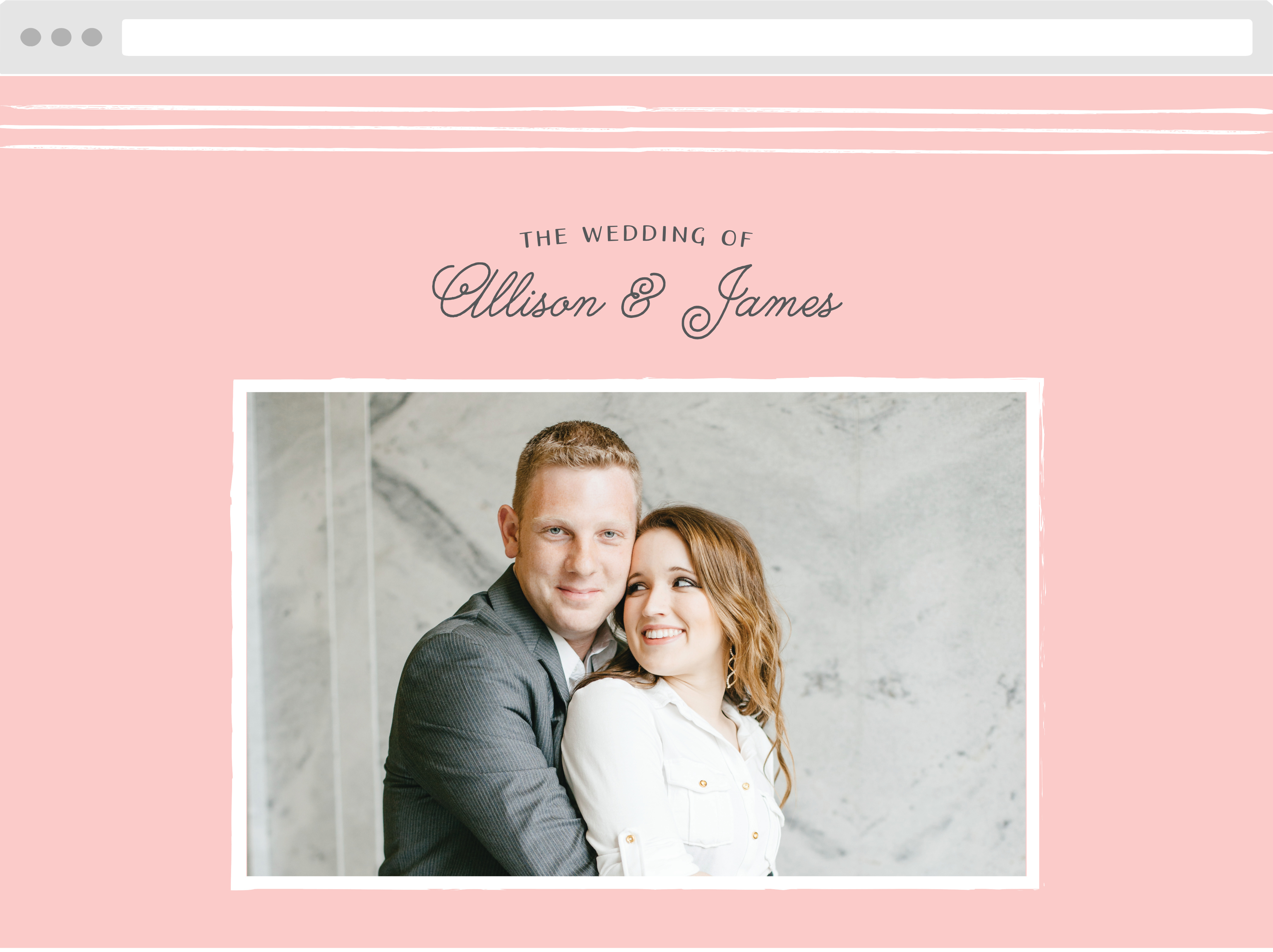 Rustic Doodle Wedding Website