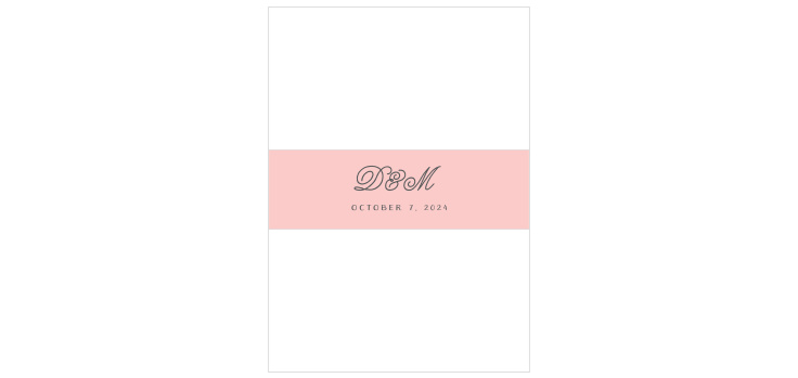 Rustic Doodle Wedding Belly Bands