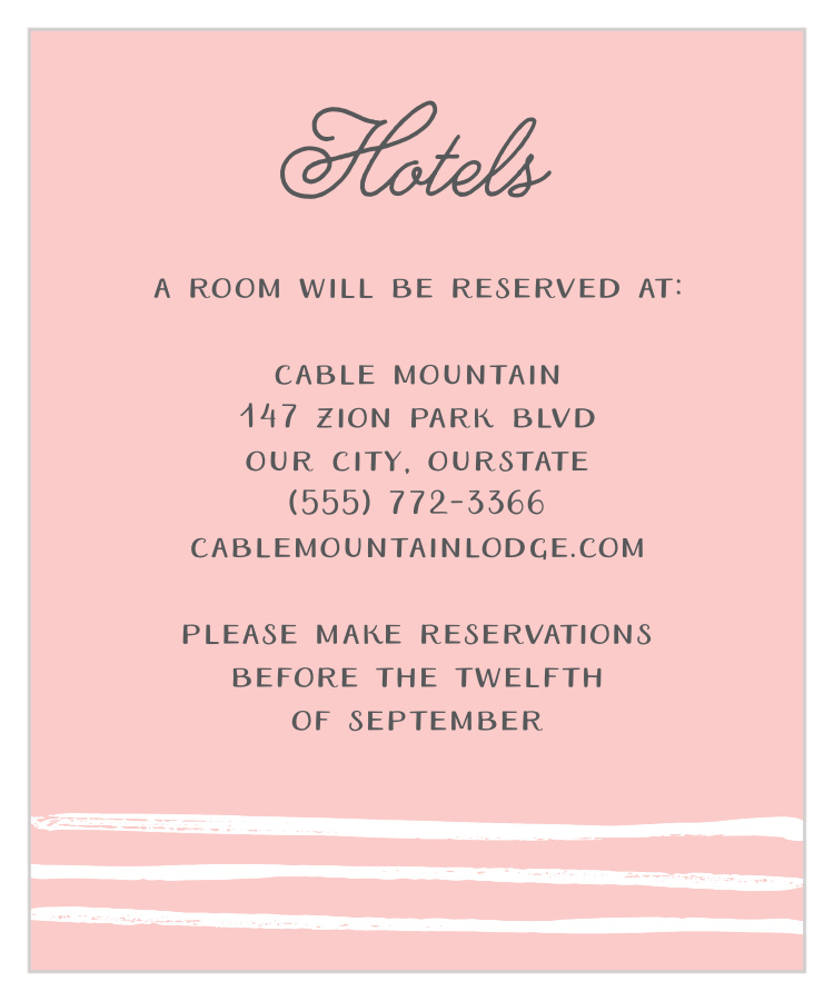 Rustic Doodle Accommodation Cards