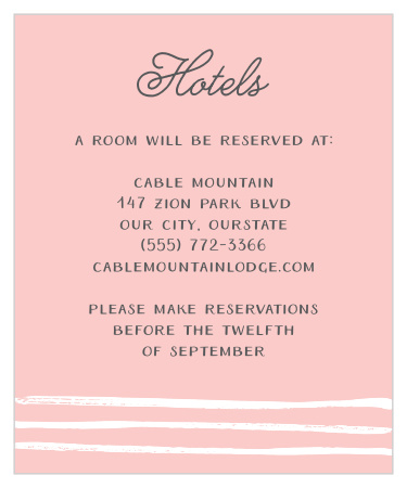 Rustic Doodle Accommodation Cards