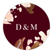 Give your wedding stationery an extra splash of beauty with our Autumn Aubergine Wedding Stickers.