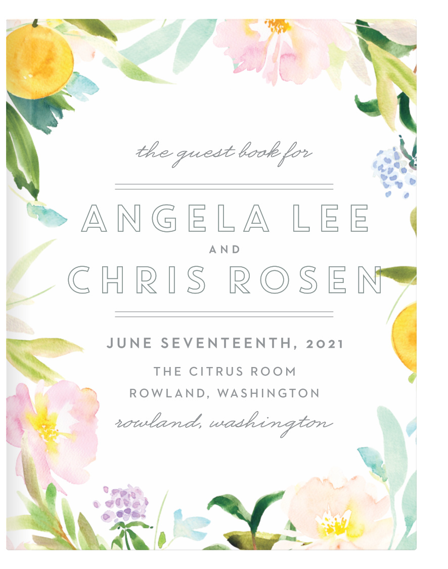 Summer Bouquet Guest Book