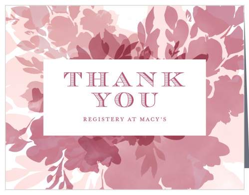 Blooming Watercolors Baby Shower Thank You Cards