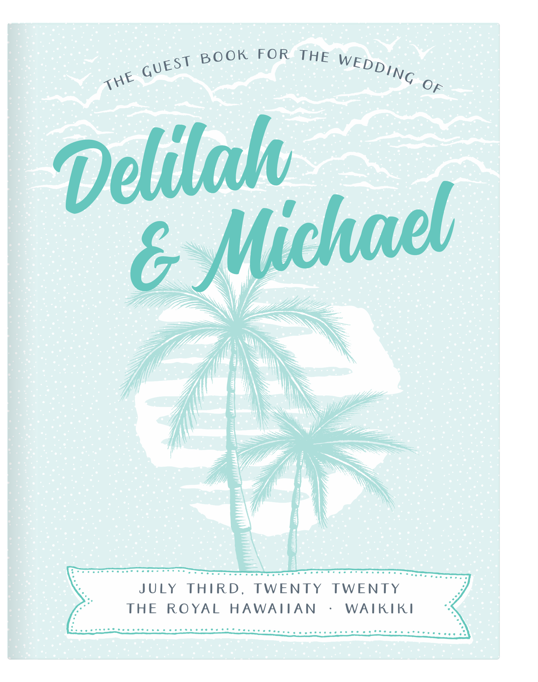 Modern Beachside Guest Book