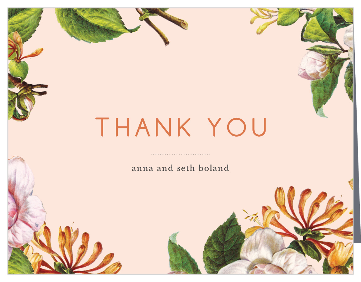 Spring Blush Wedding Thank You Cards