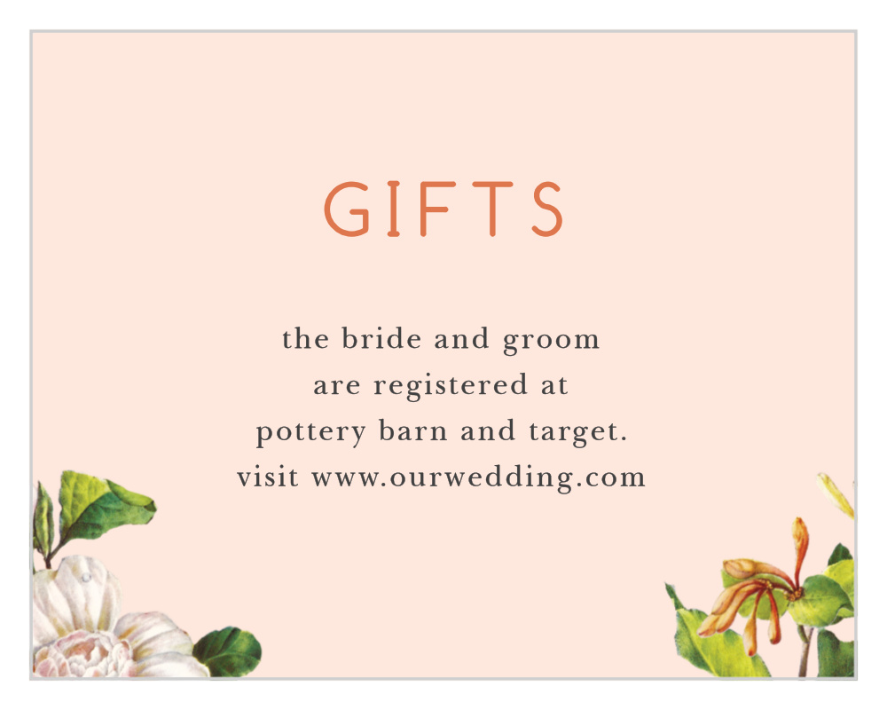Spring Blush Registry Cards