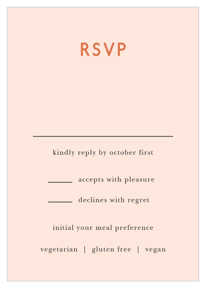 Spring Blush Response Cards