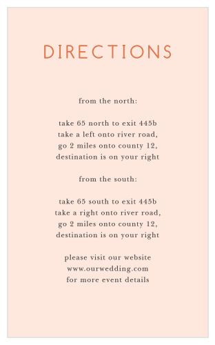 Spring Blush Direction Cards