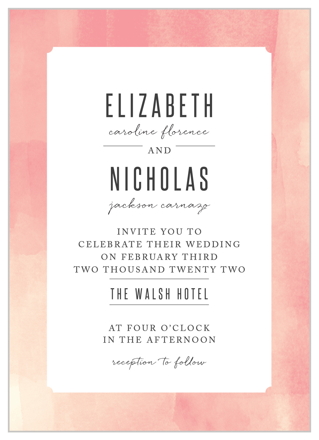 Modern Painting Wedding Invitations