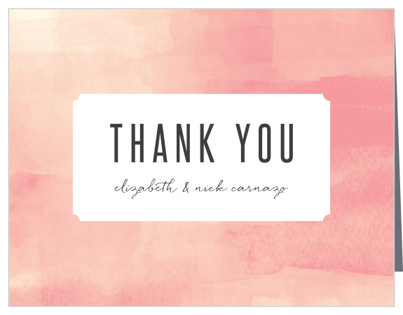 Modern Painting Wedding Thank You Cards