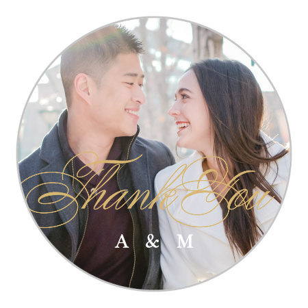 Simple Border Wedding Stickers