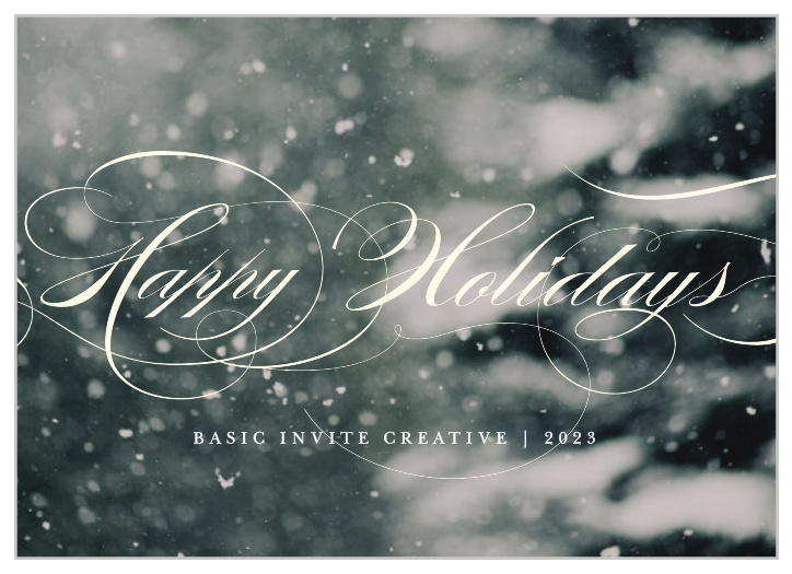 Send joy this holiday season with our gorgeous Chalk Lettering Corporate Holiday Cards.