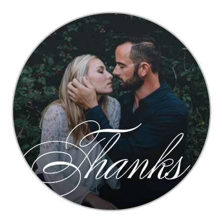 Chic Couple Wedding Stickers