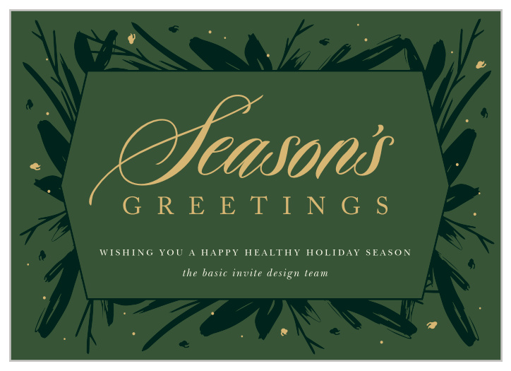 Our Golden Snow Corporate Holiday Cards will fill your employees with joy this holiday season.