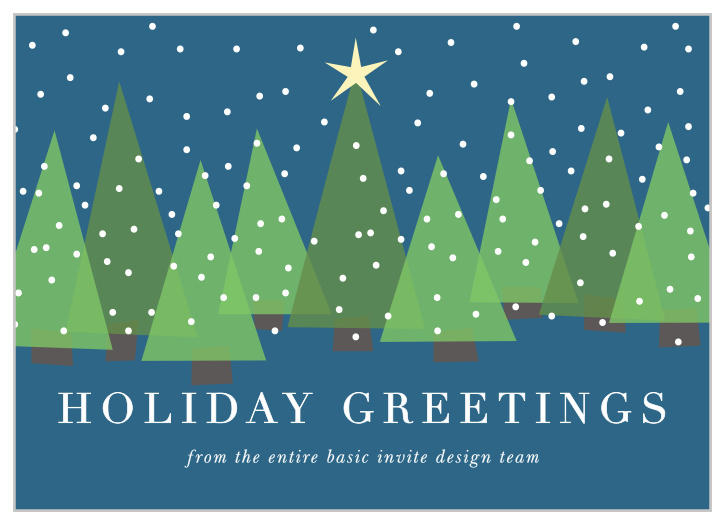 Send our festive Holiday Trees Corporate Holiday Cards this holiday season. 