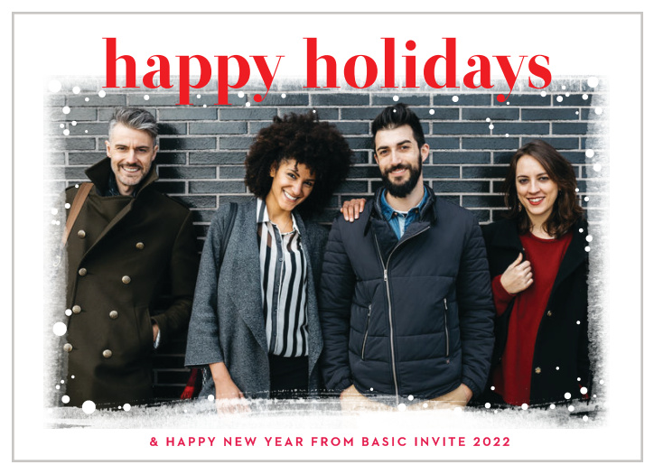 Our Frosted Photo Frame Corporate Holiday Cards are wintry and festive! 