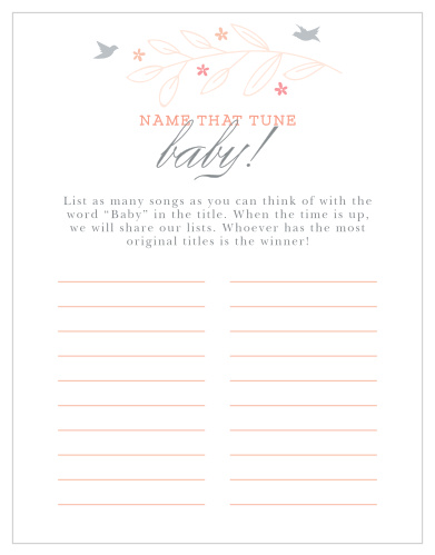 Scramble to think of the most original song titles with our simple, but hilarious, In Flight Baby Song Contest. 