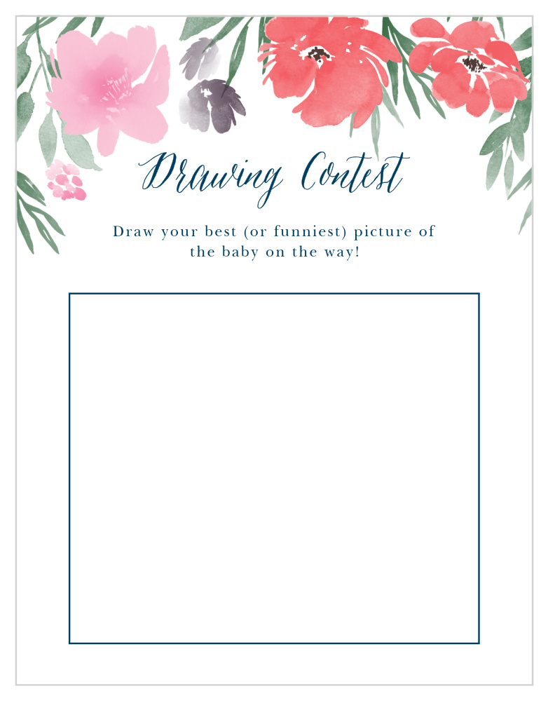 Watercolor Garden Baby Drawing Contest