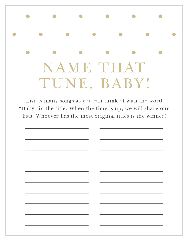 Darling Dots Baby Song Contest