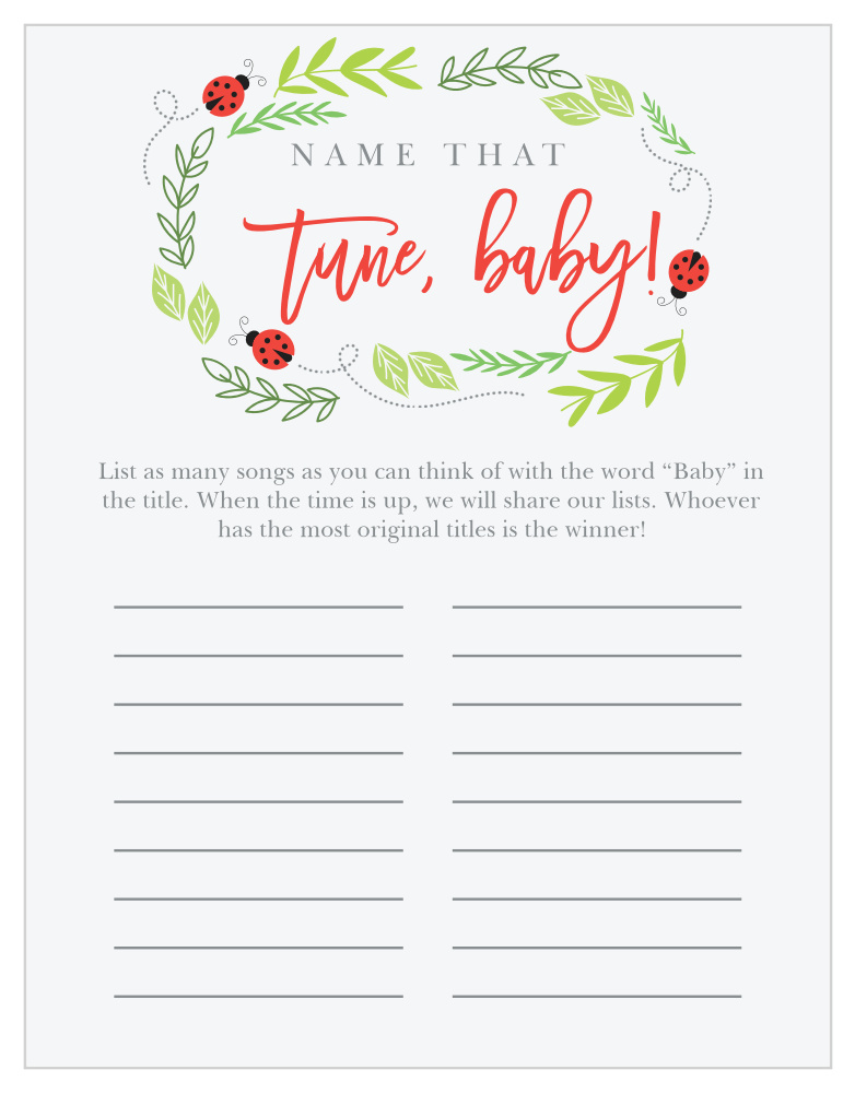 Little Ladybug Baby Song Contest