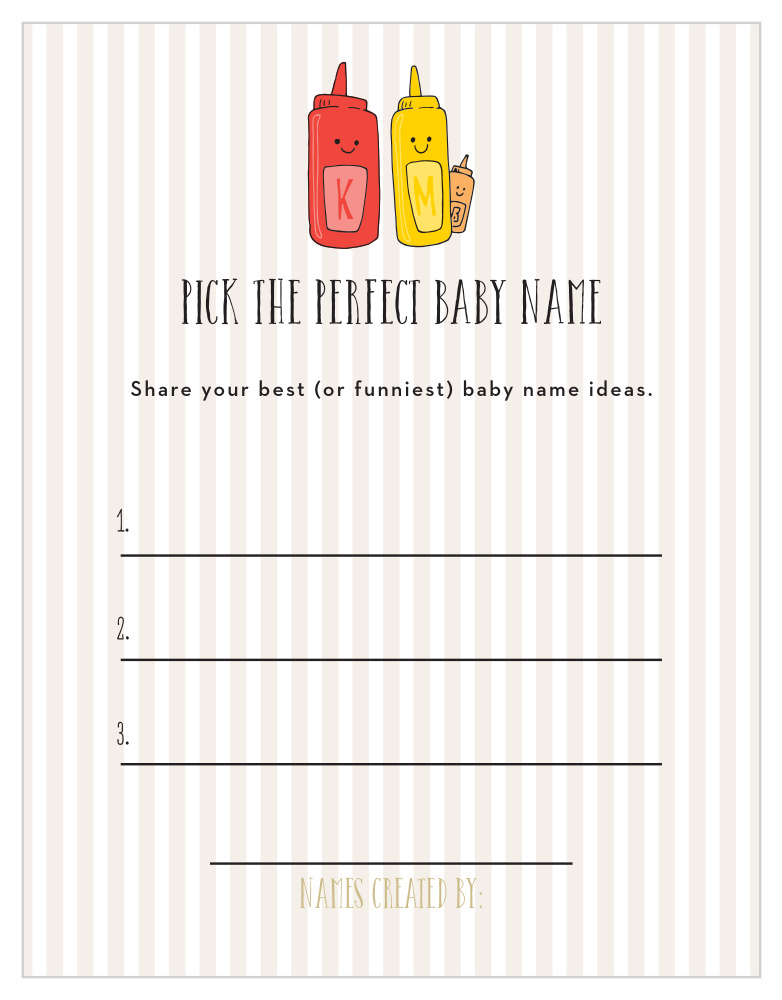 Burgers N Brats Baby Name Contest