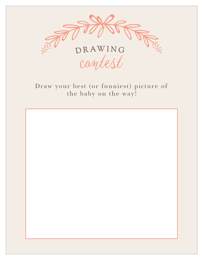 Garden Wreath Baby Drawing Contest
