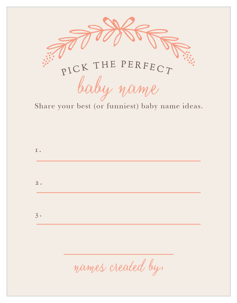 Garden Wreath Baby Name Contest