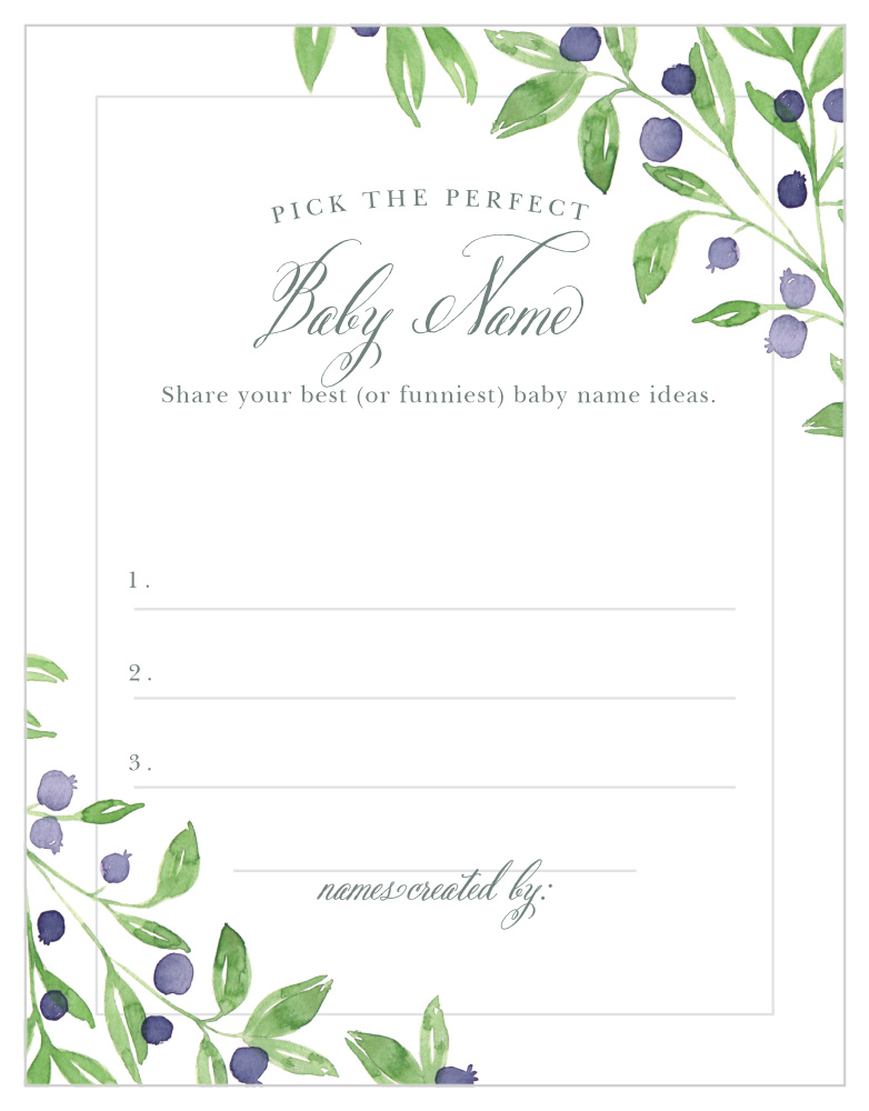 Farmer's Market Baby Name Contest