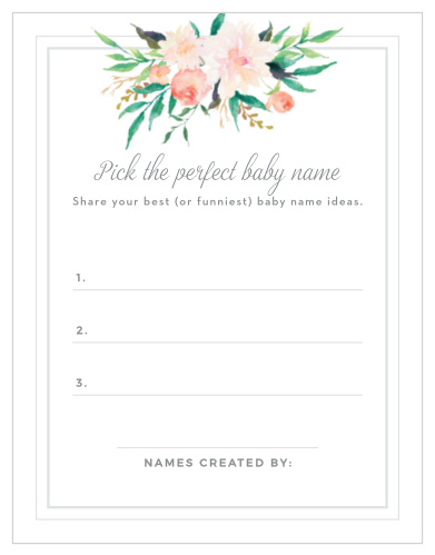 Take notes from the crowd with our gorgeous Blossoming Love Baby Name Contest, their suggestions becoming your new top ten or going straight into the “never use” pile.