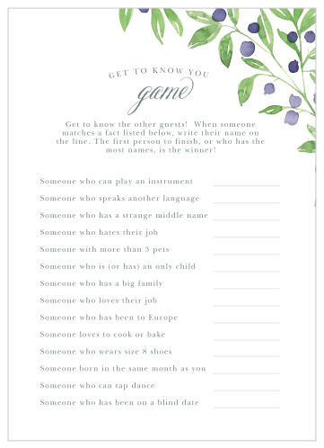 Farmer's Market Get to Know You Game