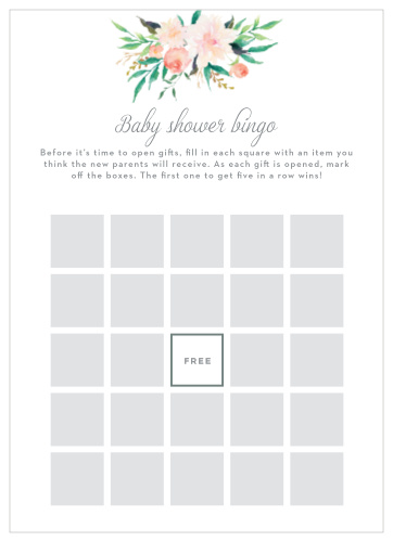 Keep the magic and surprise alive with our Blossoming Love Baby Shower Bingo.