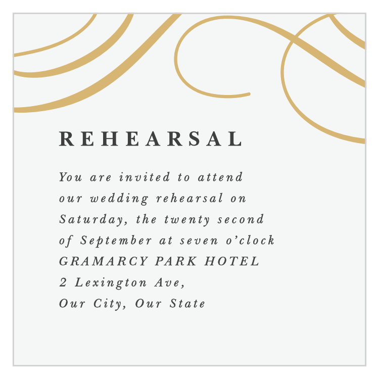 Old World Swirls Rehearsal Cards