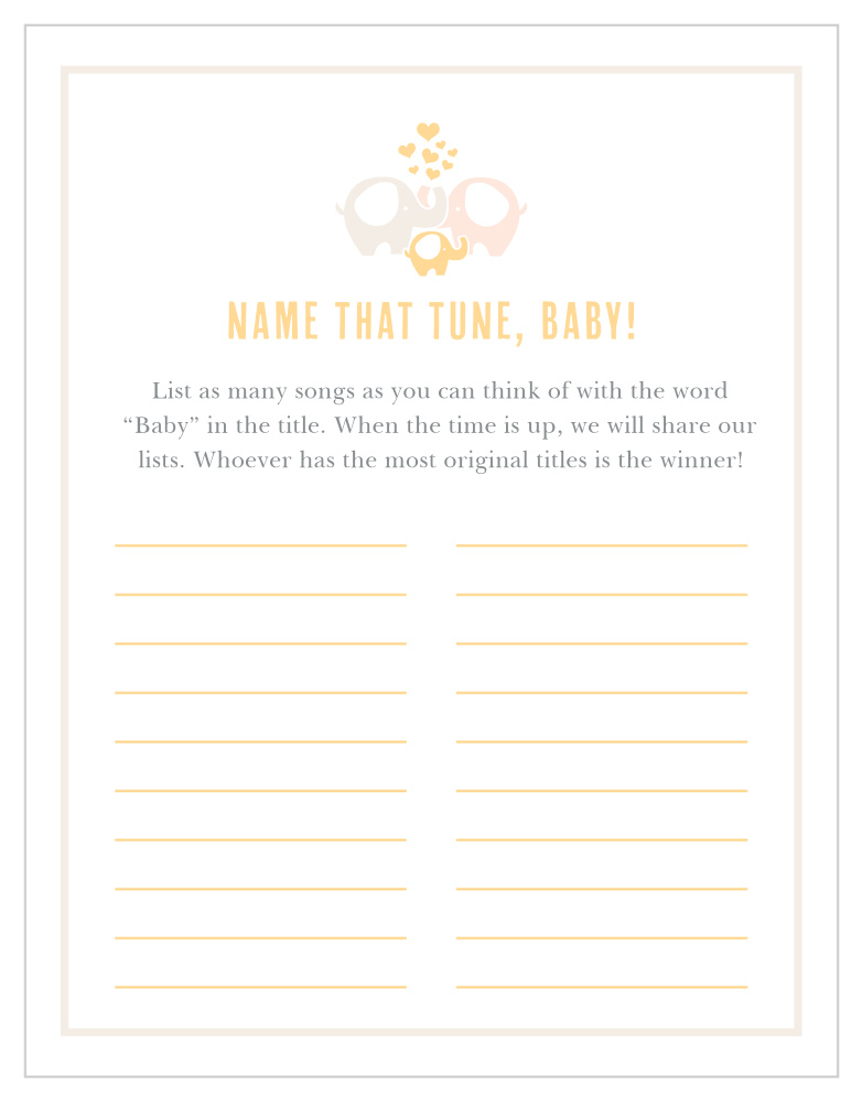 Baby Elephant Baby Song Contest