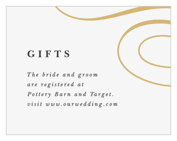Old World Swirls Registry Cards