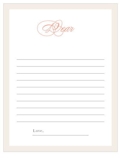 Our Once Upon A Time Letter to Baby will compliment your fairytale baby shower beautifully. 