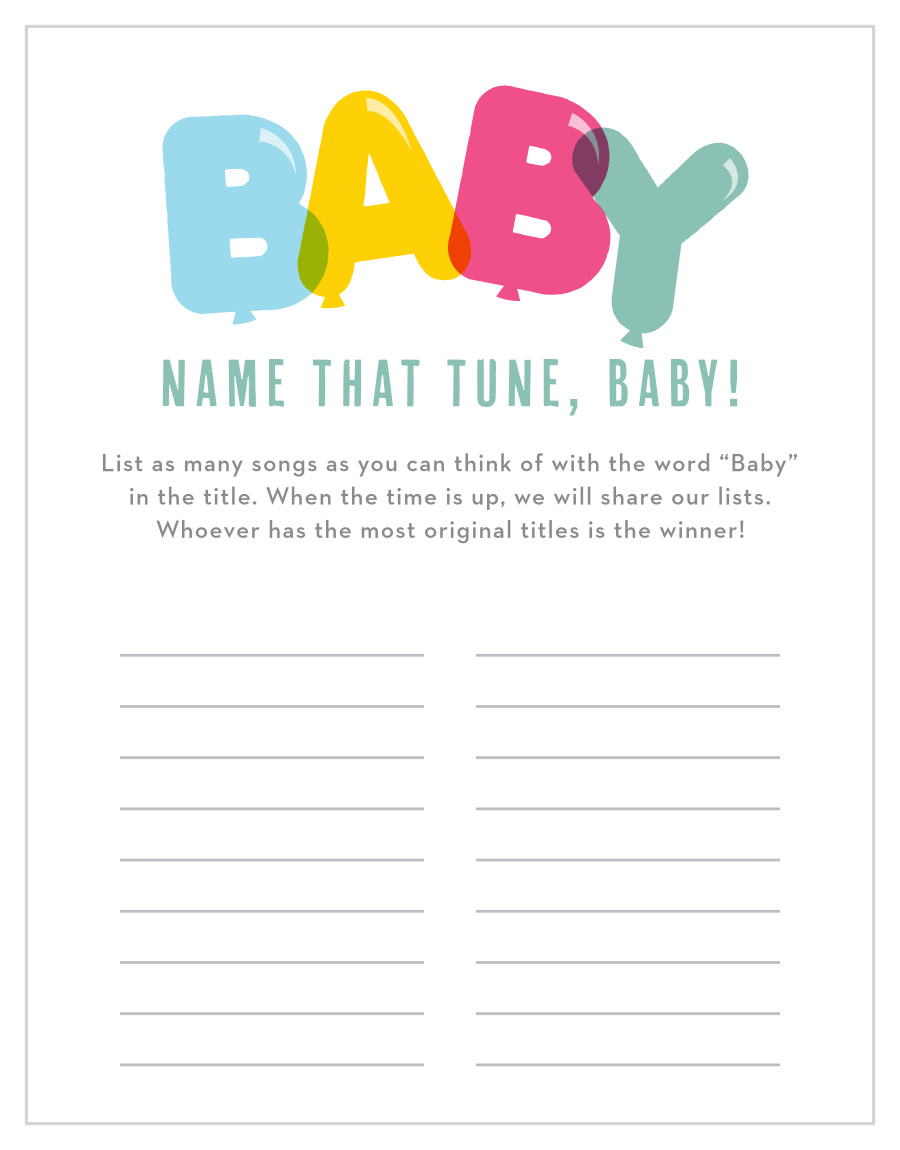 Bubble Balloons Baby Song Contest